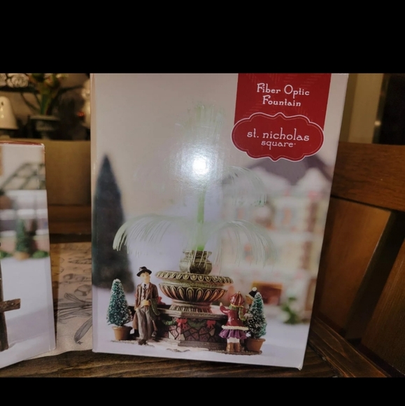 St. Nicholas Square - Trees For Sale - Light Up - Christmas Village & FOUNTAIN - Picture 3 of 4